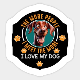 The More People I Meet Sticker